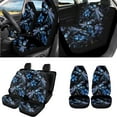 thumbnail image 2 of Uorisanigo Galaxy Dragonfly Set of 18 Auto Seat Protector Cover+Seat Belt Pad+Armrest Cushion+Steering Wheel Wrap+Gear Shift & Handbrake Covers+Headrest Coaster+Keychains for Women Men, 2 of 7