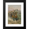 thumbnail image 2 of Wacław Pawliszak 11x14 Black Modern Framed Museum Art Print Titled - Procession of Hussars, 2 of 5