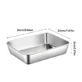 thumbnail image 2 of Juego de recipientes de almacenamiento de alimentos de acero inoxidable | Cajas de conservación ecológicas reutilizables | Paquete de 3 de gran capacidad | Apto para lavavajillas no poroso | Para el, 2 of 2
