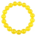 thumbnail image 1 of Pulsera redonda de cristal amarillo con cuentas de 12 mm para hombre y mujer, 1 of 2