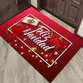 thumbnail image 1 of Alfombrilla navideña roja festiva, alfombrilla decorativa navideña, alfombrilla antideslizante para el hogar, alfombrilla para el hogar comercial, 1 of 5