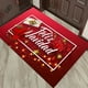 thumbnail image 1 of Alfombrilla navideña roja festiva, alfombrilla decorativa navideña, alfombrilla antideslizante para el hogar, alfombrilla para el hogar comercial, 1 of 5