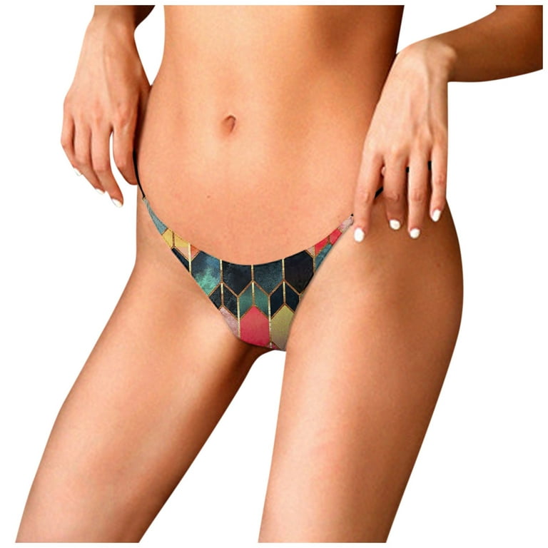 Sksloeg Plus Size Thongs Panties No Show Thong Seamless Underwear Low Rise  Comfortable Microfiber Workout,Dark Green M 