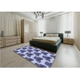 thumbnail image 4 of Ahgly Company Indoor Rectangle Patterned Deep Periwinkle Purple Area Rugs, 6' x 9', 4 of 6