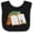 Black and White, variant on Inktastic Tiny Library Bookworm Boys or Girls Baby Bib