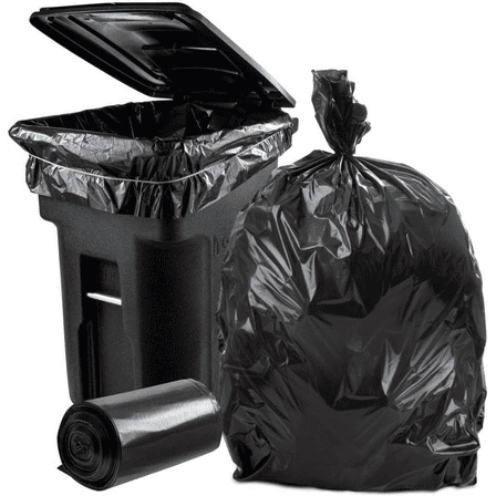 Big Black Trash Bags Heavy Duty - Extra Large Trash Bags Heavy Duty 95-96 Gallon