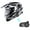 Youth Bluetooth Storm Black, variant on 1Storm Youth Kids Dual Sport Dual Visor Motorcycle Motocross Off Road Full Face Helmet: HF802Youth Matt Black + Motorcycle Bluetooth Headset