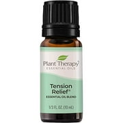 Plant Therapy Tension Relief Essential Oil Blend 10 mL (1/3 oz) 100% Pure, Undiluted, Therapeutic Grade