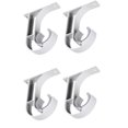 thumbnail image 1 of 4 soportes para barra de cortina, soporte para barra de armario de aleación de aluminio, soporte para suspensión de cortina, montaje en techo (blanco) JM JM, 1 of 4