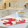 thumbnail image 6 of FREEAMG Dish Drying Mat Red Apples Microfiber Kitchen Dish Mat Super Absorbent Dish Drainer Mat Fast Drying Heat-resistant Drying Mat for Kitchen Counter, 16"x18", 6 of 7