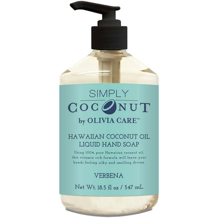 Liquid Hand Soap By Olivia Care – Verbena & Coconut. All Natural – Cleansing Germ-Fighting Moisturizing Hand Wash for Kitchen & Bathroom – Gentle Mild & Natural Scented – 18.5 OZ Liquid Hand Soap By Olivia Care – Verbena & Coconut. All Natural – Cleansing Germ-Fighting Moisturizing Hand Wash for Kitchen & Bathroom – Gentle Mild & Natural Scented – 18.5 OZ