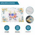 thumbnail image 6 of Pink Blue Floral Placemats Set of 12, Farmhouse Antlers Flowers Abstract Art Placemats for Dining Table, Place Mats for Kitchen Tabletop, Waterproof Wipeable Dining Table Mats Set, 6 of 9