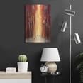 thumbnail image 6 of Luxe Metal Art 'Red Sky' by Ekaterina Ermilkina, Metal Wall Art, 16"x24", 6 of 8
