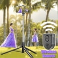 thumbnail image 4 of JUNWELL Selfie Stick Tripod 170cm/67inch With Wireless Remote Extendable Portable 360 Degree Rotation Ultra Long For Cell Phone, 4 of 7