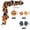 A, variant on Halloween Fall Garland With Pumpkins Maple Leaves And Artificial Flowers Decorative Hanging For Thanksgiving Home Fireplace Doorway Indoor