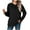 Black, variant on Oversized Sweatshirts for Women Long Sleeve Button Henley Crewneck Pullover Tops Loose Fitted Solid Color Casual Tops