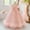 Pink, variant on HAYIMI Toddler Child Girls Short Sleeve Pageant Dress Party Gown Dresses Holiday Special Occasion Back To School Swing Flowy Kids Sundress