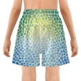 thumbnail image 5 of joogoo Gradient Green and Blue Boys Swim Trunks Beach Swimsuit Shorts Boxer 8Y, 5 of 8
