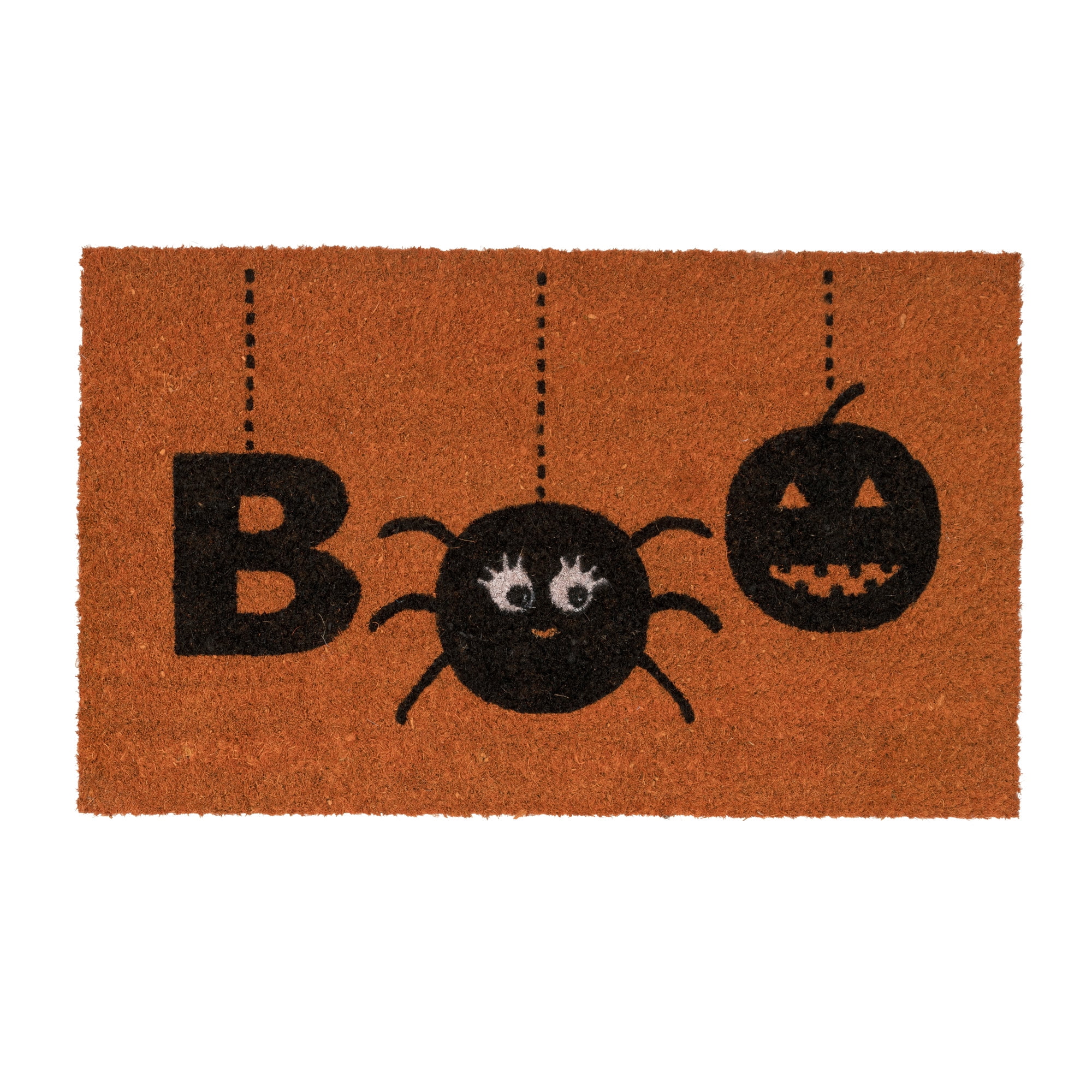Ninamar Door Mat Halloween Boo - Natural Coir - 29.5 x 17.5 inch