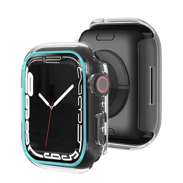 Carcasa luminosa con marco de reloj para iWatch 6 5 4 SE 40 mm (azul) WDOplteas Para estrenar