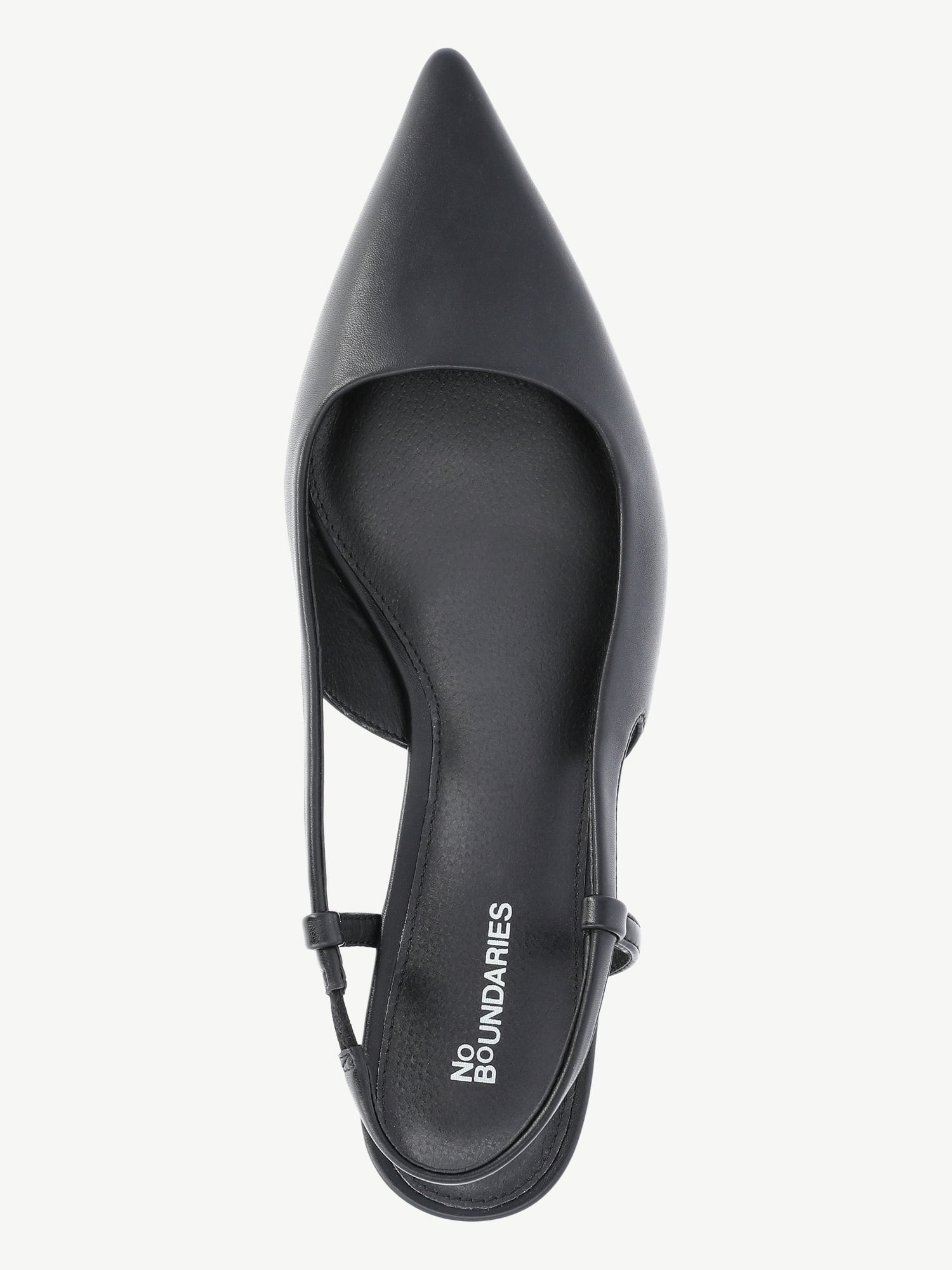 No Boundaries Faux Leather Slingback Kitten Heels, Women's