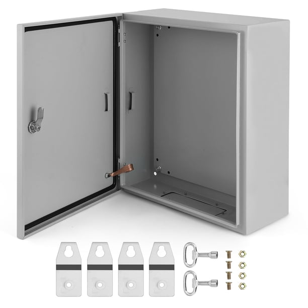 Yeshouse caja eléctrica de acero IP66, a prueba de agua y polvo, con cerradura y placa de montaje, ideal para conexiones eléctricas en proyectos de interior o exterior