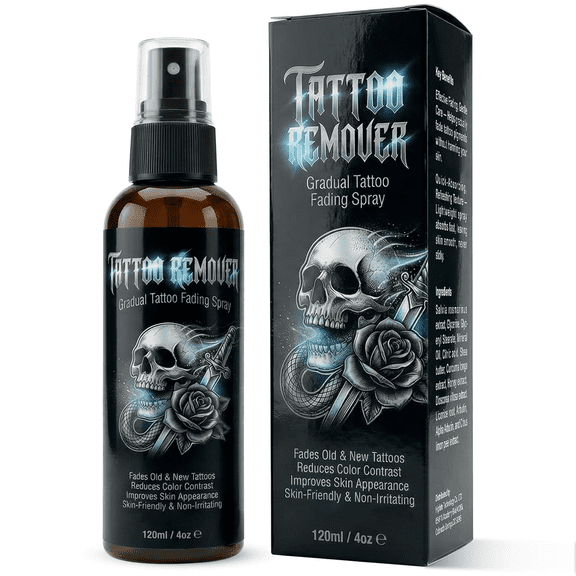 Gradual Tattoo Cover Up Spray, Tattoo Concealer Spray Tattoo Cover Up Makeup with Lightweight Buildable Coverage for Work, Weddings & Events, 120ML