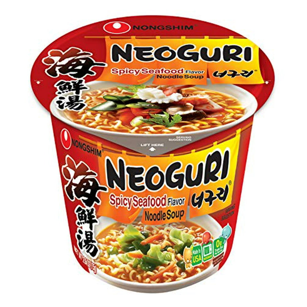 Nongshim Bowl Ramen/Udon(Neoguri (Spicy) 2.6 Ounce (Pack of 6
