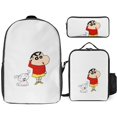 thumbnail image 1 of Creyon Shin-chan Backpack with Lunch Box and Pen Holder Three Piece School Office Combo, 1 of 5