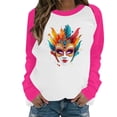 thumbnail image 3 of TaTaai Hoodies Shirts for Women Early Fall Long Sleeve Tops Vintage Graphic Outfits Tops Fashion Pullover Tees Gift, 3 of 6