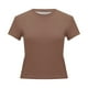 thumbnail image 5 of Camiseta de manga corta ajustada y moderna para mujer: corte ajustado y sexy, versátil con vaqueros/pantalones cortos, tejido suave para el verano, talla real, lavado en frío., 5 of 6