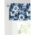 thumbnail image 6 of Valances for Windows Navy Blue Rod Pocket Cafe Window Treatments Valance Curtains for Kitchen Bathroom Laundry Basement Windows 42"x12", 6 of 9