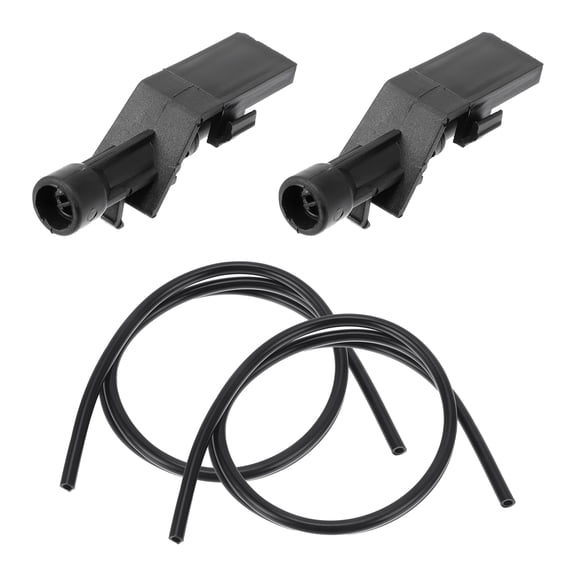 Unique Bargains Windshield Washer Nozzle Kit for Honda Civic 2017-2021 Windshield Spray Nozzles Wiper Spray Washer Jet No.76810TP6A01 2 Pcs 1 Meter Fluid Hose