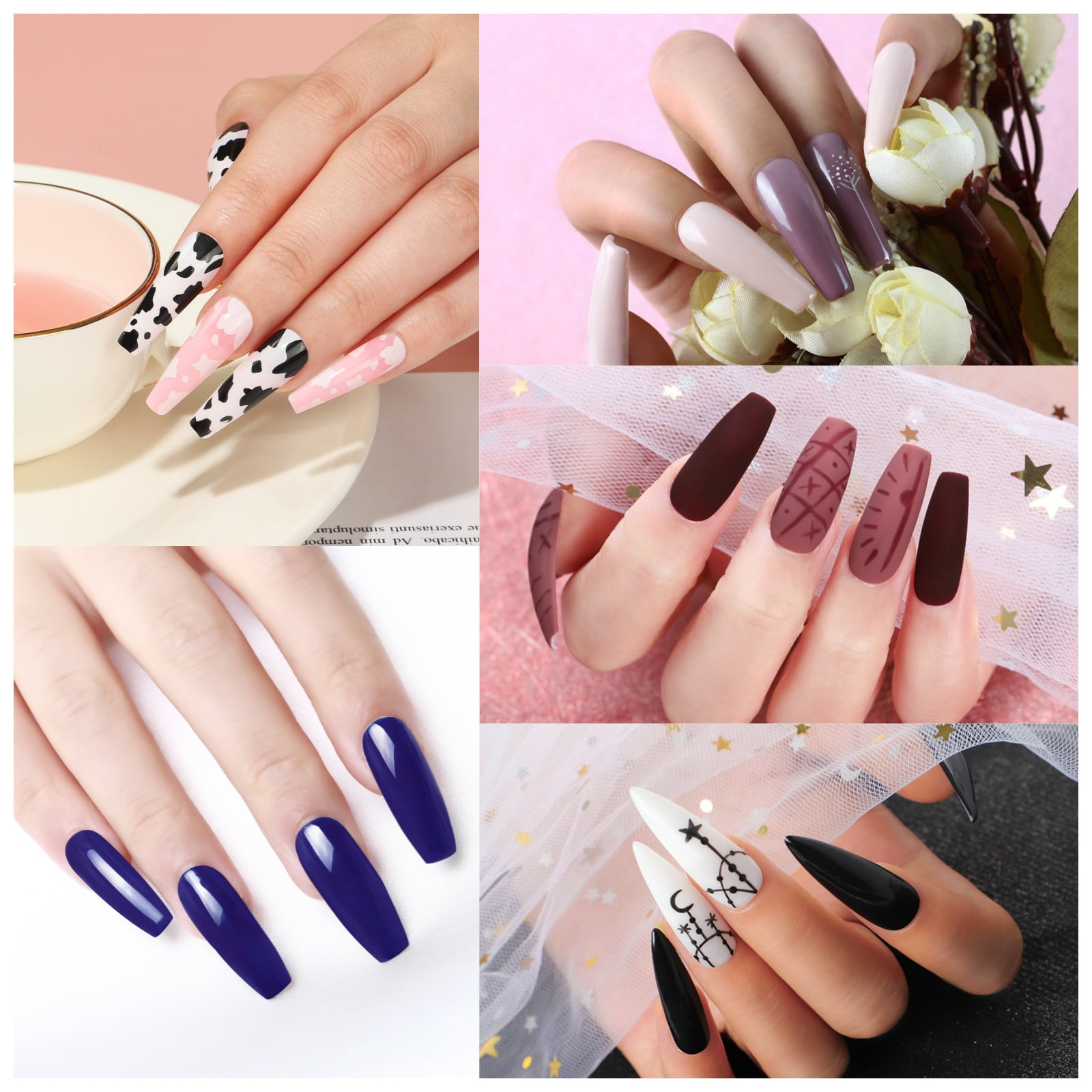 COSCELIA 53pcs Gel Nail Polish Kit with U V light and Drill 35 Colors Gel Polish 5pcs Top Base Coat Nail Art DIY at Home for Women