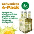 thumbnail image 5 of Tomarchio Organic Sicilian Lemon Soda, 4 x 9.3 Fl Oz (275ml) – Italian Sparkling Fruit Juice Drink, Limonata, Glass Bottle. Vegan (Pack of 6), 5 of 7