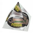 thumbnail image 1 of Sport Collectors Guild IowaUStaPYR418. High Quality Crystal Pyramid With Kinnick Stadium Picture, 1 of 1