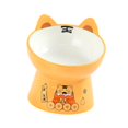 thumbnail image 2 of Cuenco de agua de cerámica para gatos, apto para lavavajillas, prevención de reflujo, alimentación y bebidlevadas, alimentador de mascotas sin , s S Colco Comedero para mascotas, 2 of 7