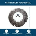thumbnail image 5 of Benchmark Abrasives 6" x 2" Aluminum Oxide Center Hole Flap Wheel With 1" Arbor Hole - 60 Grit, 5 of 6