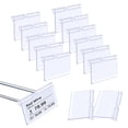 thumbnail image 1 of Portaetiquetas de plástico transparente LANNMXG 70 piezas para estantes de alambre, 1 of 5