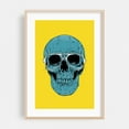 thumbnail image 2 of Blue skull - Illustration Skull Pop Art Modern Art Surrealism Halloween Humor Unframed Wall Art Print 5 x 7 inches, 2 of 60