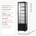 thumbnail image 2 of KFFKFF Refrigerated Display Case Display Refrigerator 9.8 Cu.Ft./278L 5-Level Business Display Fridge with LED Illumination Commercial Refrigerator Pastry Display Case, 2 of 9
