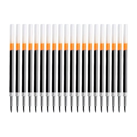 Tepsmf Push Button Gel Pen Refill 0.5mm Retractable Ink Pen Replacement Black Red Spring Clicker 20 Pack Smooth Writing 40ml