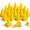 yellow, variant on 36 Pack Pink 7 Inch Plastic Sports Cones for Agility Drills Practice