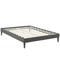 thumbnail image 1 of Modway Sharon Lit Grand en Tissu avec Pieds Carrés Fuselés, Gris, 1 of 2