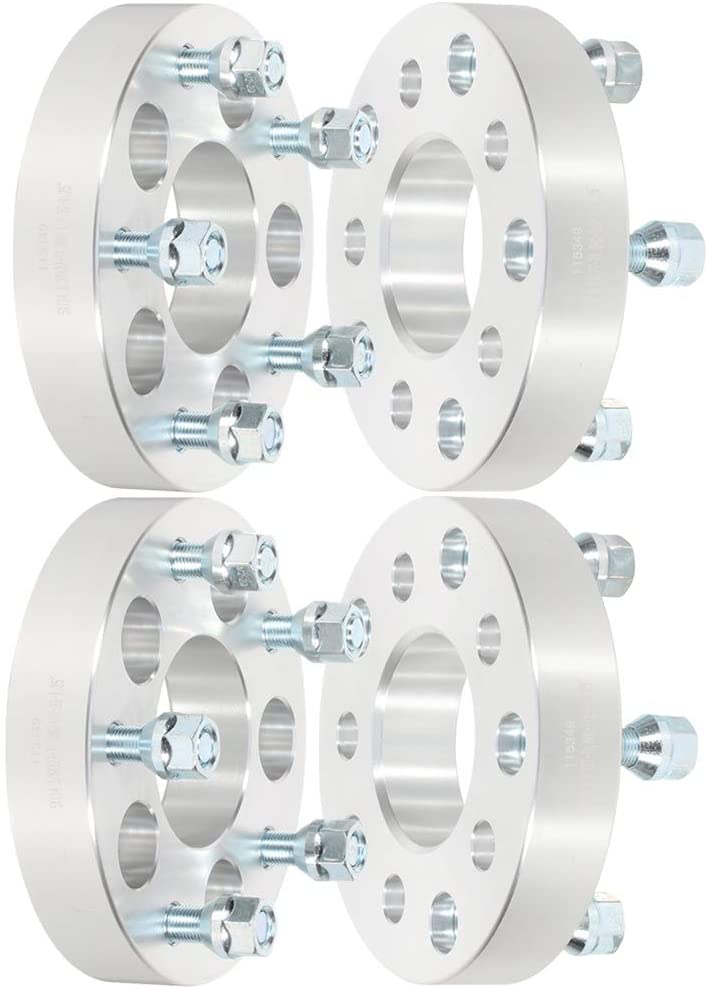 SCITOO 2X 1 inch 5 Lug Wheel Spacers 5x4.75 to 5x4.75 14x1.5 66.9mm Compatible with 2011-2016 for Buick Regal 2008-2016 for Cadillac CTS 2013-2016 for Cadillac XTS 