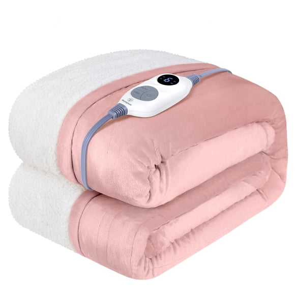 Manta térmica Westinghouse de franela suave, color rosa sherpa