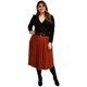 thumbnail image 5 of Falda plisada de vinipiel Roman Fashion/Tallas Extras 2711 (Terracota) cafe 42 Roman Fashion F-ELY-2711-TERRACOTA, 5 of 6