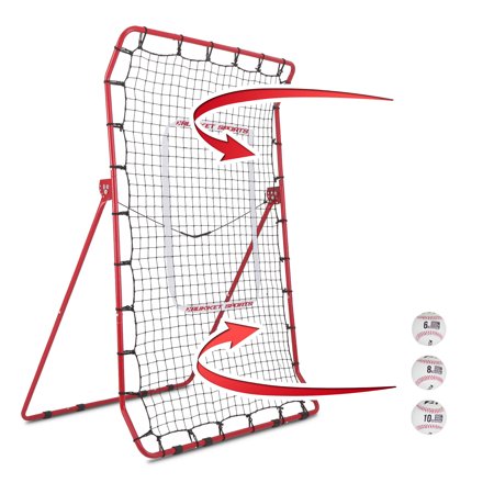 UPC: 0858720005559 | Rukket Sports Pitch Back Baseball/Softball Rebounder Pro w/ Weighted Balls