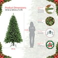 Puleo International 7.5' Pre-Lit Northern Fir Artificial Christmas Tree ...
