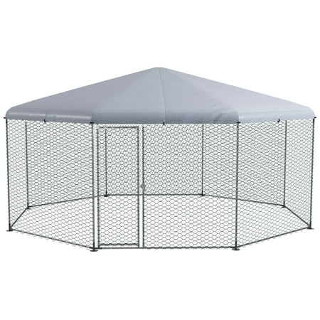 PawHut Chicken Run for Chickens with Cover